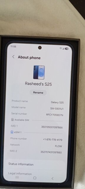 Samsung Galaxy S25 (128gb) 3 S Protector+case