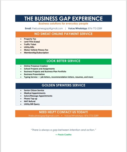 BGapEx@876 Legal Services Montego Bay
