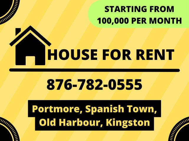 2 Bedrooms House for Rent in Portmore & Spanish Town Houses Old Harbour, Portmore And Spanish Town