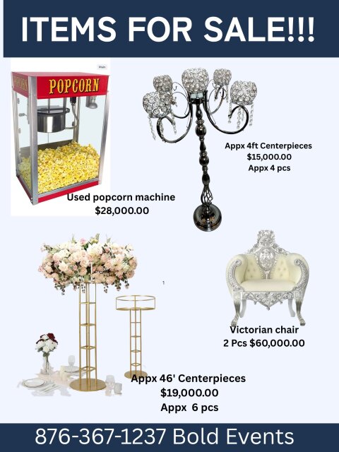 Party Rental Items For Sale