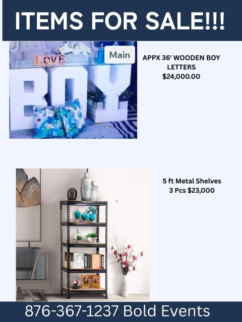 Party Rental Items For Sale