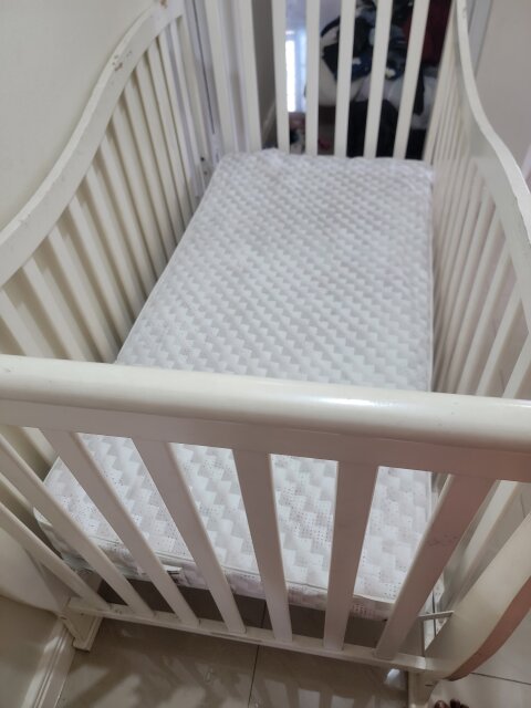 White Wooden Crib