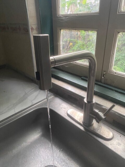 Rainfall Kitchen Faucet With Pullout Sprayer