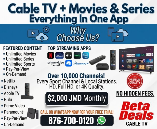 Netflix, Hulu, Disney, Apple Tv And A Lot More