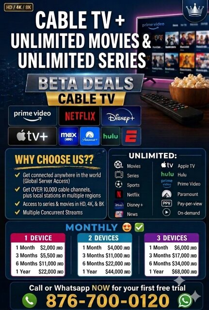 Netflix, Hulu, Disney, Apple Tv And A Lot More