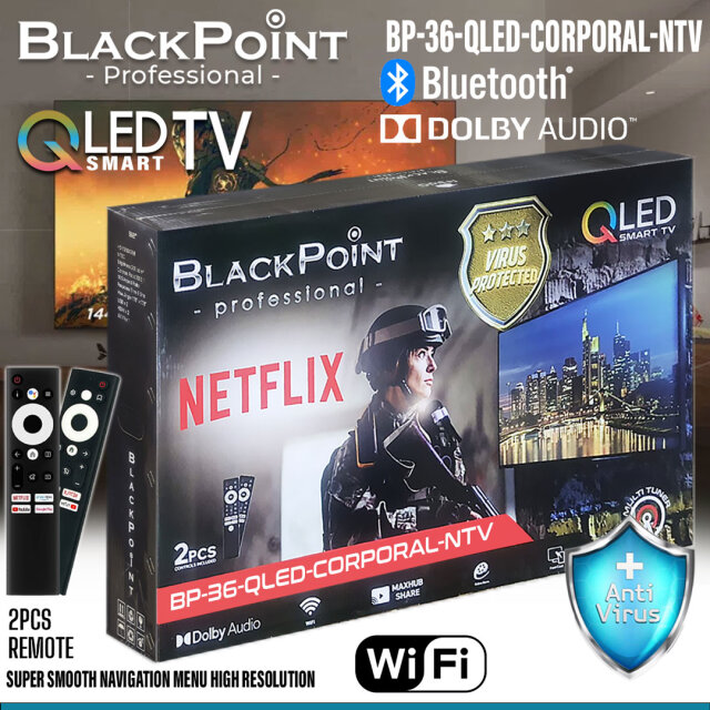 BlackPoint Professional BP-36-QLED-CORPORAL-NTV QL TV Portmore