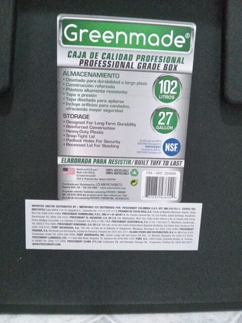 Professional Storage Box / 27 Gallon