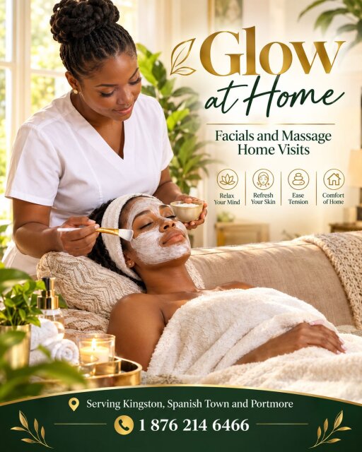 Get Facials At-home. We Come To You. Skin Care Kingston's Spanish Town & Portmore