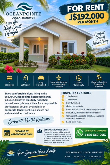 2 Bedrooms One Bath Room Houses Ocean Pointe