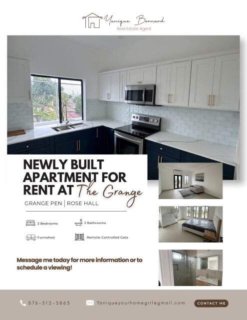Newly Built 2 Bedrooms Apartments At The Grange Apartments Rose Hall