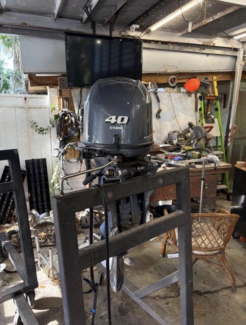 Slightly Used Yamaha 40HP 4 Stroke Outboard Motor
