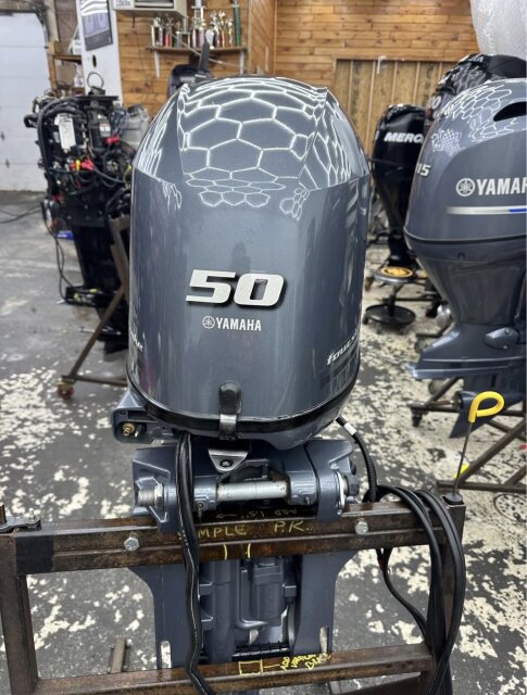 Slightly Used Yamaha 50HP 4 Stroke Outboard Motor