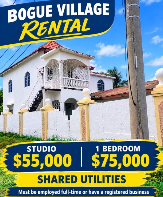 BOGUE VILLAGE STUDIO & 1 BEDROOM (SHARED UTILITY) Apartments BOGUE VILLAGE