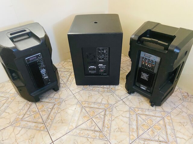 2 Bluetooth Speaker Box And A Base Box