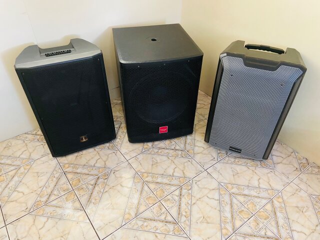 2 Bluetooth Speaker Box And A Base Box
