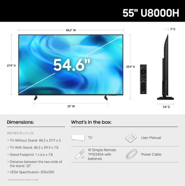 BNIB Samsung 55
