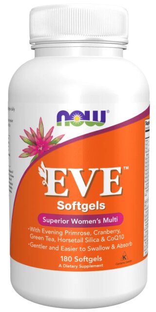 NOW Foods EVE Womens Vitamin 180 Softgels Pills Mandeville