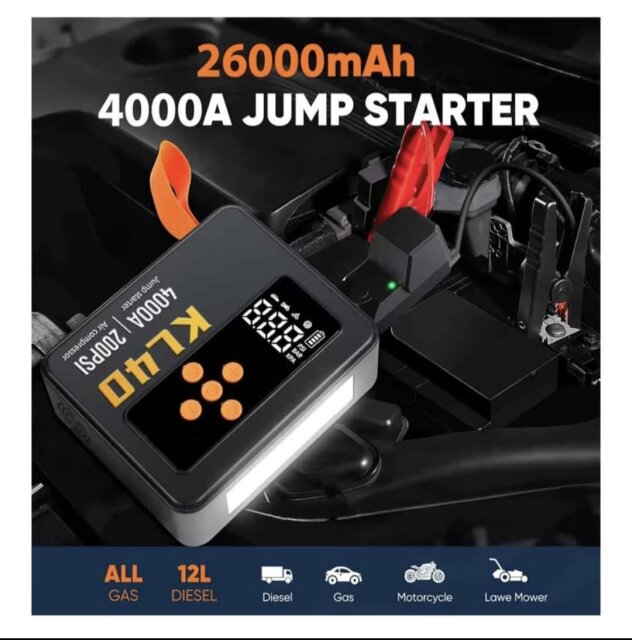 Jump Starter With Air Compressor