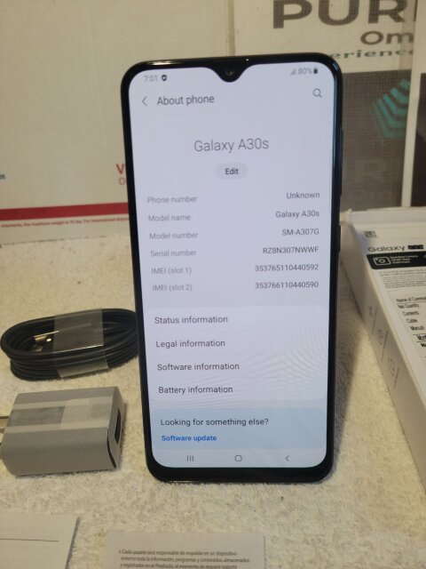 Samsung Galaxy A30s Unlocked 64gb Storage Dual Sim