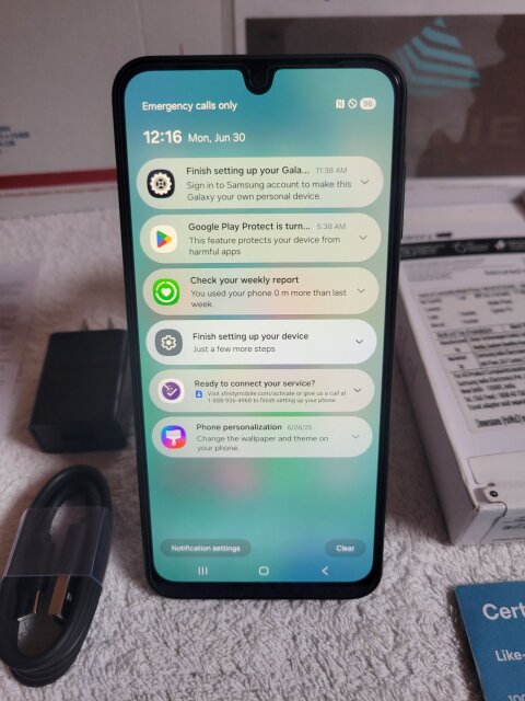 Samsung Galaxy A16; 128gb Storage, 6gb Ram Factory
