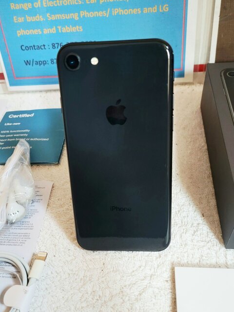 Apple IPhone 8 Fully Work; Factory Unlock Clean