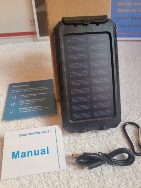 Solar Powerbank Stay Powered Wherever You Go! Phone Accessories Fairview