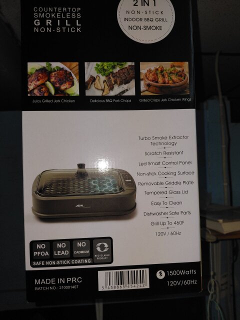 2 In 1 Smokeless Electric Grill