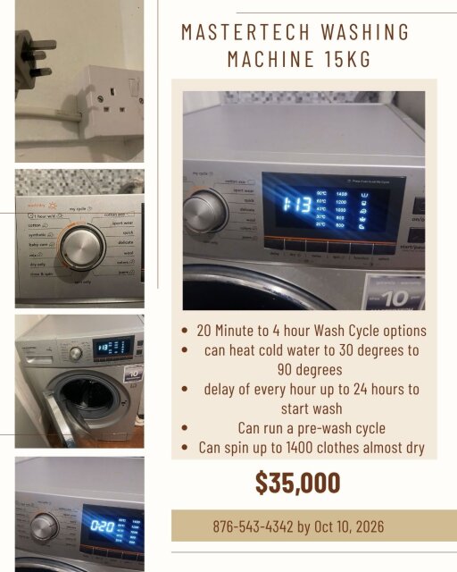 Washing Machine - Mastertech