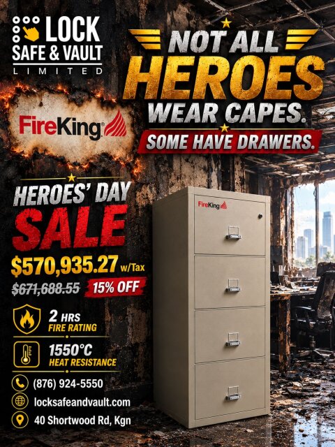 FireKing Fire-Resistive Cabinet Sale Chest of Drawers Kingston