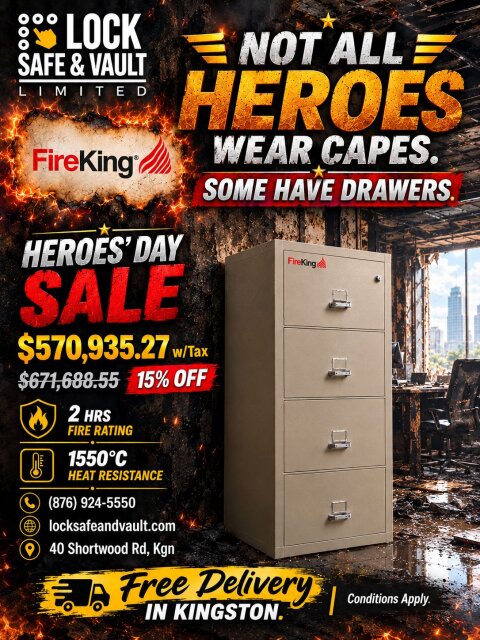 FireKing Fire-Resistive Cabinet Sale Chest of Drawers Kingston