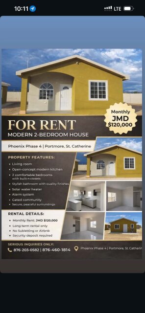 2 Bedroom House Houses Portmore