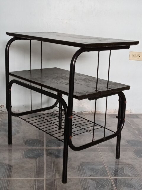 Metal And Wood TV Stand