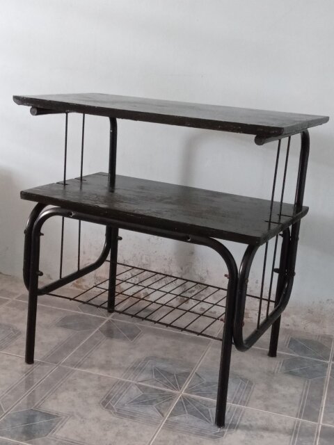 Metal And Wood TV Stand Entertainment Centers Ensom City, Spanish Town