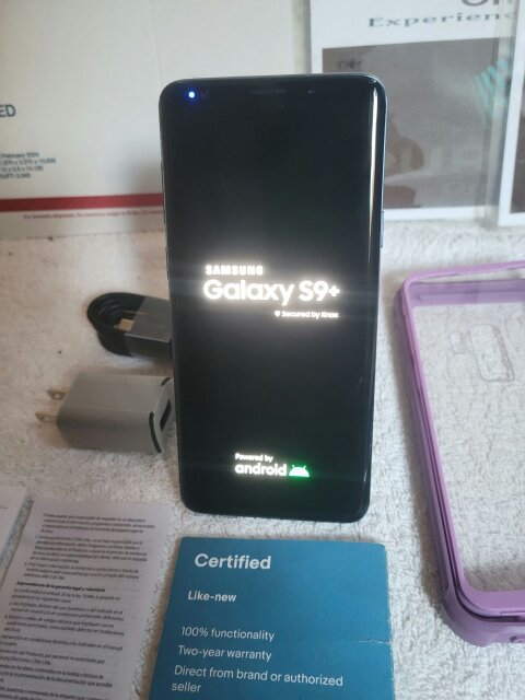 Samsung Galaxy S9+; 64gb Storage, Factory Unlock