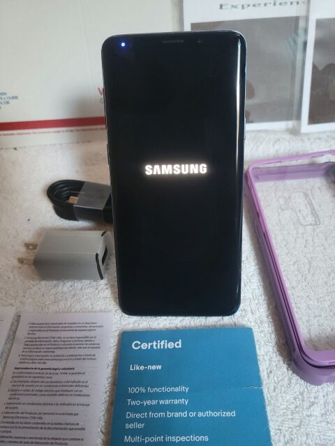 Samsung Galaxy S9+; 64gb Storage, Factory Unlock