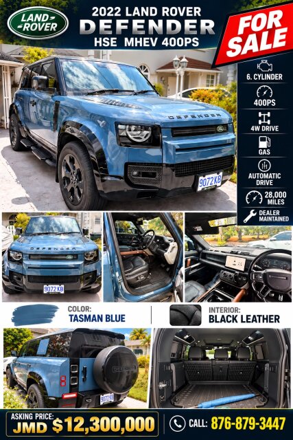 2022 Land Rover Defender Vans & SUVs St Andrew