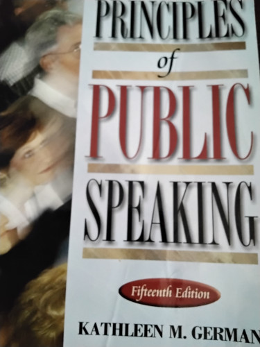 Principles Of Public Speaking Books Kingston