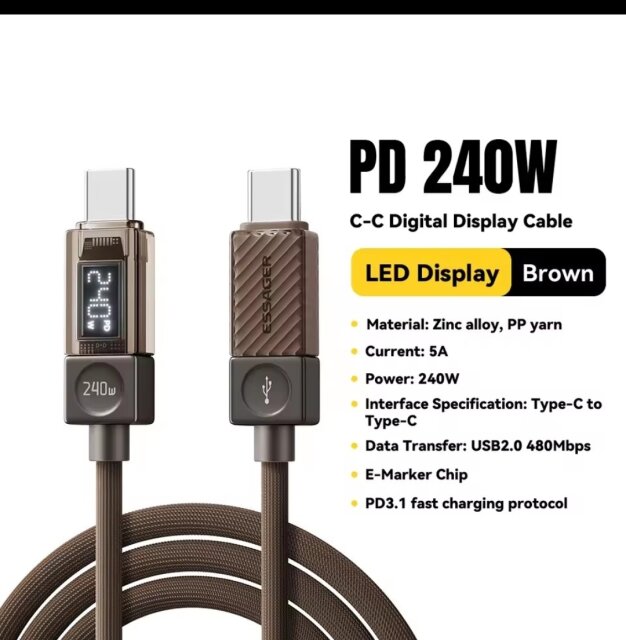 Eassager 240W Type C-C Phone Accessories Halfway Tree, Papine, Liganeau