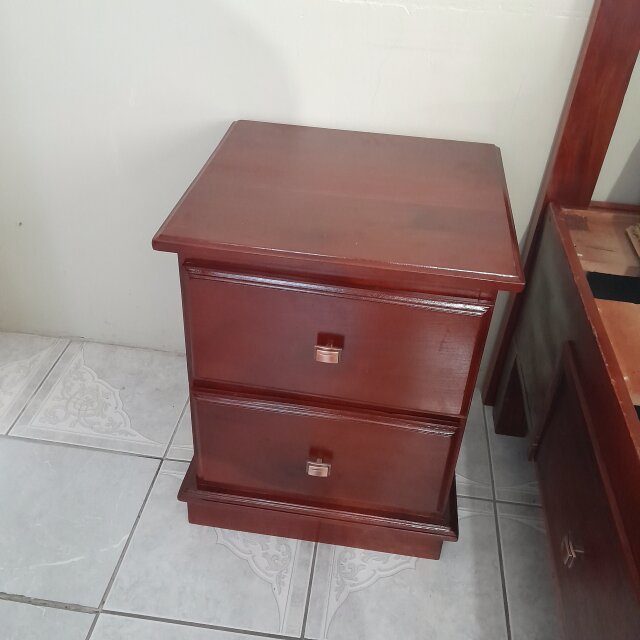 Queen Size Bedframe With Night Table