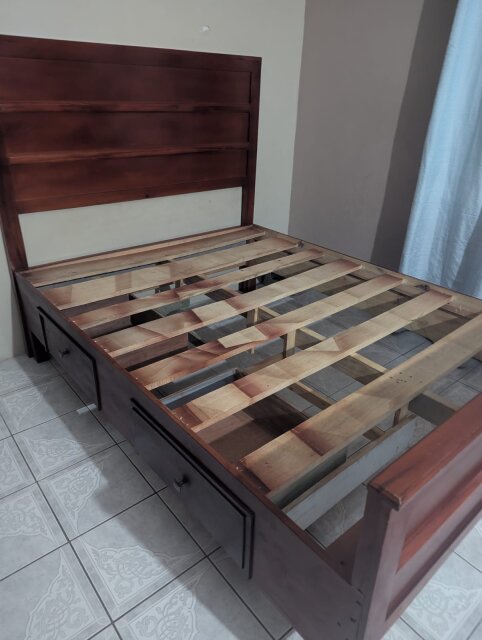 Queen Size Bedframe With Night Table Beds Half Way Tree