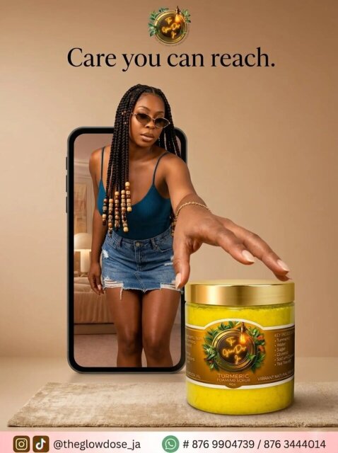 Turmeric Foaming Scrub Skin Care Kingston
