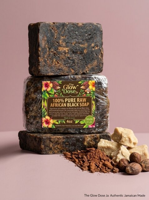 100% Raw African Black Soap