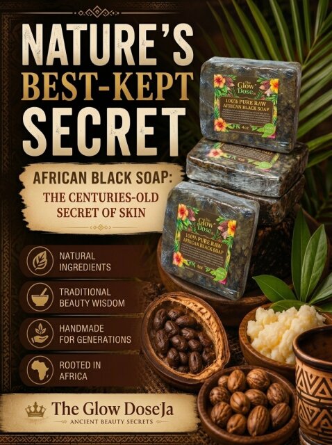 100% Raw African Black Soap Skin Care Kingston