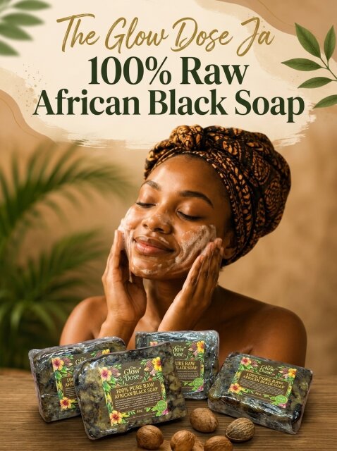 100% Raw African Black Soap
