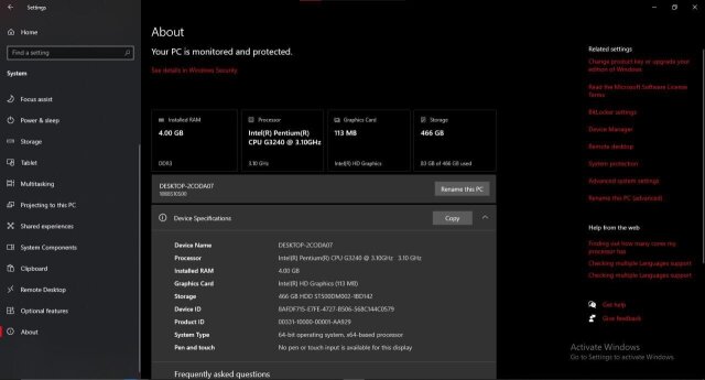 Lenovo All On One Desktop