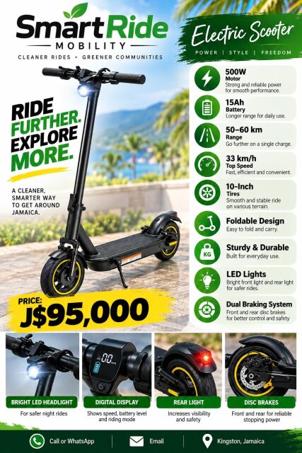 SmartRide Electric Scooter Bikes Kingston