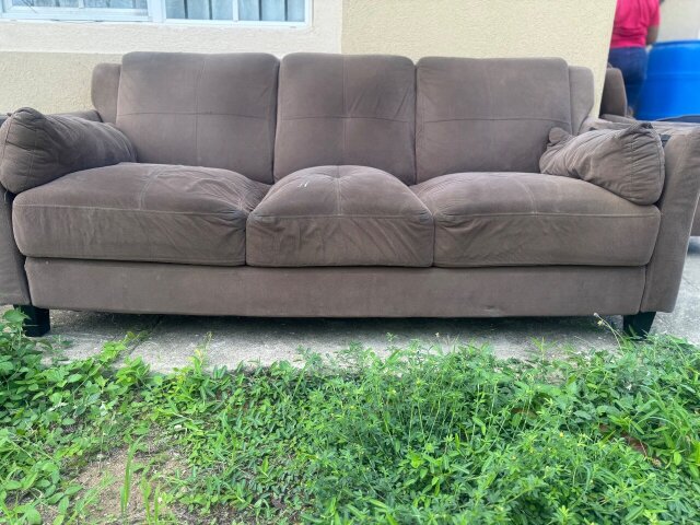 Brown Textile Sofas Sofas Portmore