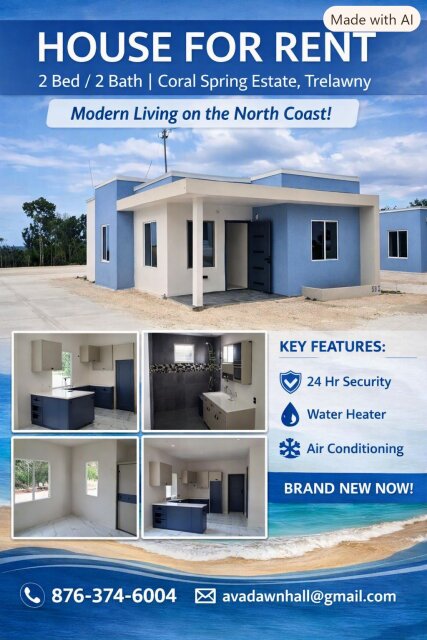 2 Bedroom, 2 Bathroom House - Coral Spring Estate