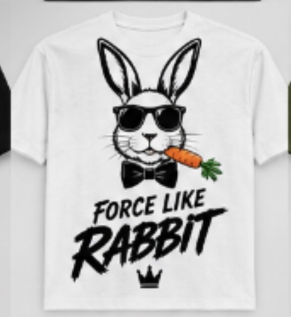 Force Like Rabbit – Unique T-Shirt Designs