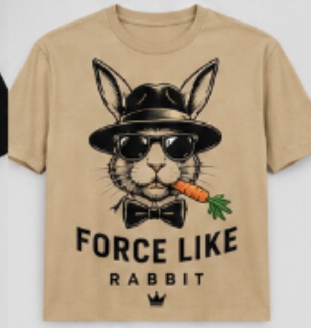 Force Like Rabbit – Unique T-Shirt Designs